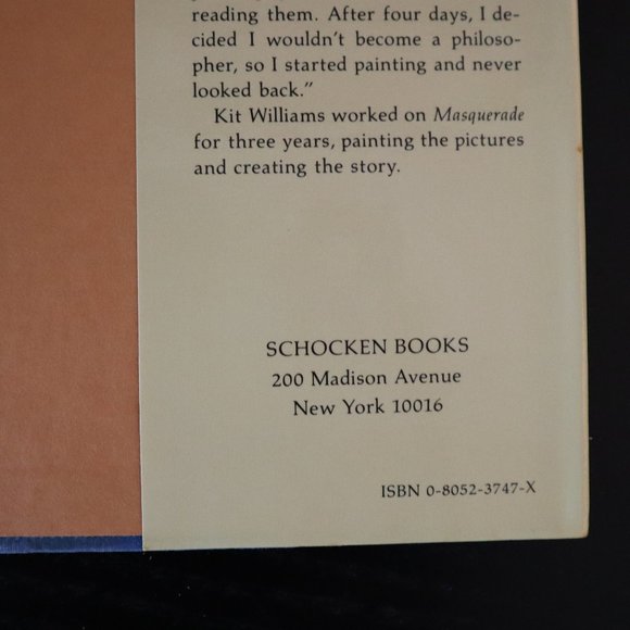 MASQUERADE 1st Edition by Kit Williams Hardcover Book / Masquerade First Edition - Picture 5 of 6